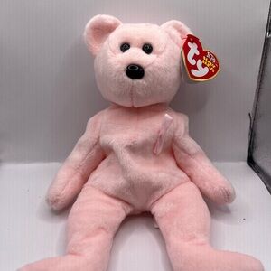 TY Beanie Baby: CURE the Pink Bear (Breast Cancer Awareness Bear)  MWMT